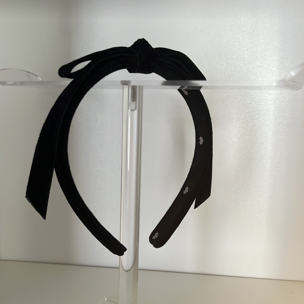 Lele Sadoughi Bardot Headband | Black Velvet